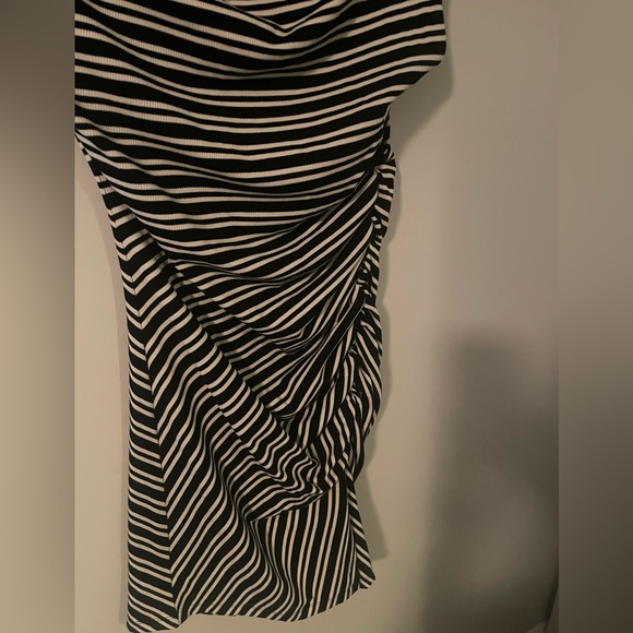 Anthropologie black and white striped dress - Picture 2 of 11